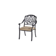 AMALFI DINING CHAIR BRONZE CAST ALU