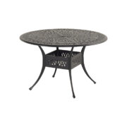 AMALFI TABLE 120CM BRONZE CAST ALU