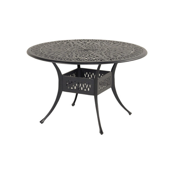 AMALFI TABLE 120CM BRONZE CAST ALU