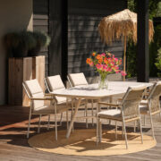 AMBIANCE TRAPANI DINING CHAIR & BENEVENTO TABLE HARTMAN