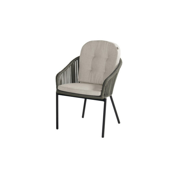 AREZZO DINING CHAIR GREEN ROPE