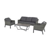 CAIRO LOUNGE SET SILVER GREY