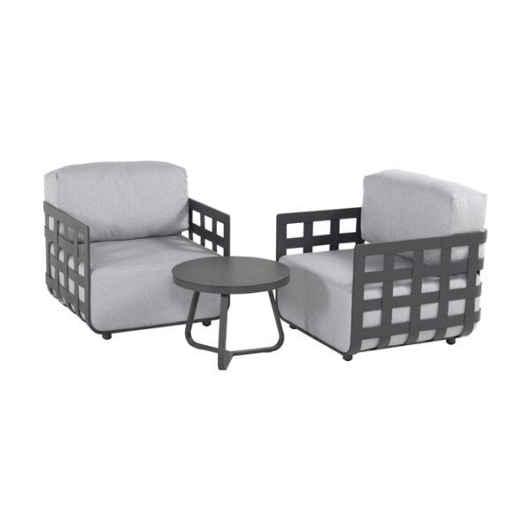 CESTELLI LOUNGE CHAIRS 2 CHARCOAL
