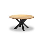 CLEVE TABLE ROUND 140CM TEAK WOOD TOP