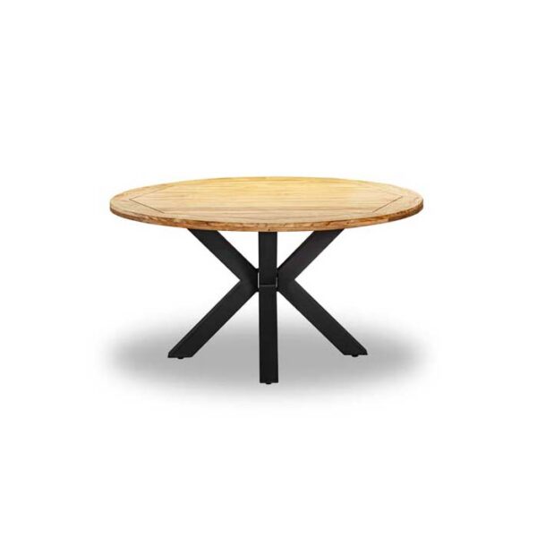 CLEVE TABLE ROUND 160CM TEAK WOOD TOP