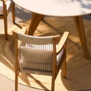 COCO DINING CHAIR TEAK WOOD & ROPE AMBIANCE HARTMAN
