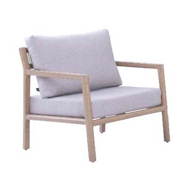 DAKOTA LOUNGE CHAIR ALU NATURAL OAK