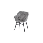 DELPHINE DINING CHAIR BLACK WHITE
