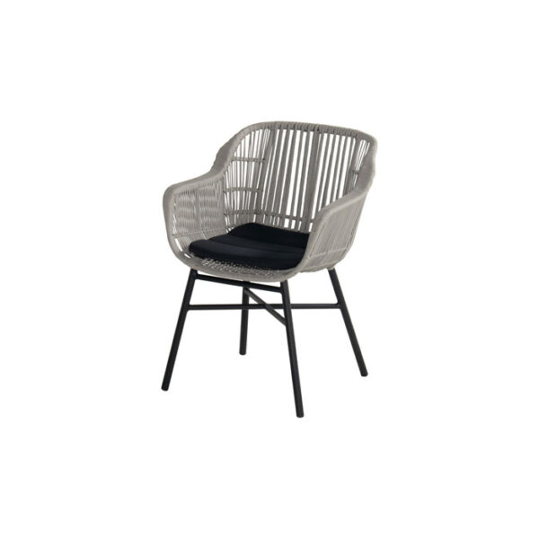 DELPHINE DINING CHAIR ROPE LIGHT GREY