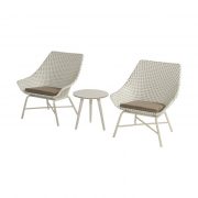 DELPHINE LOUNGE CHAIR MOCCACINO 2 PCS