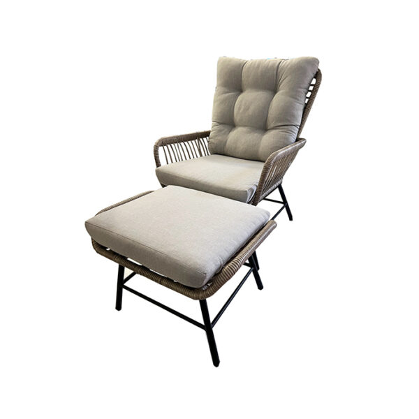 DEX LOUNGE CHAIR WITH FOOTSTOOL