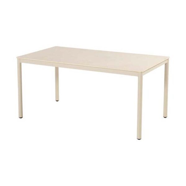 ESPEN TABLE 160X90X75CM ALU SAND WITH CERAMIC TOP HARTMAN