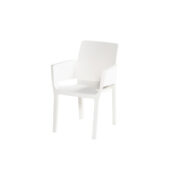 EVELYN STACKING CHAIR WHITE