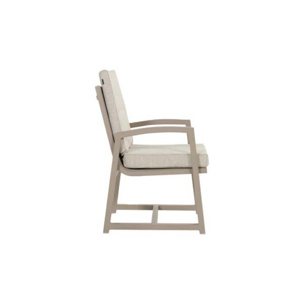 GIO DINING CHAIR ALU TAUPE SIDE HARTMAN