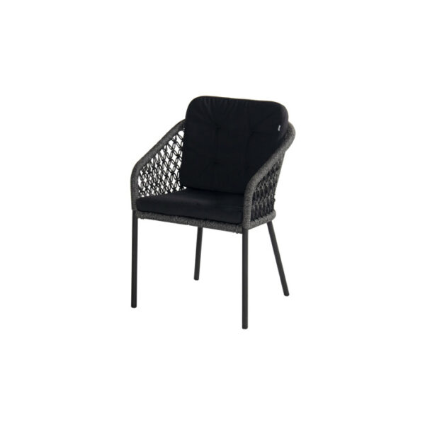 HERA DINING CHAIR ROPE ANTHRACITE