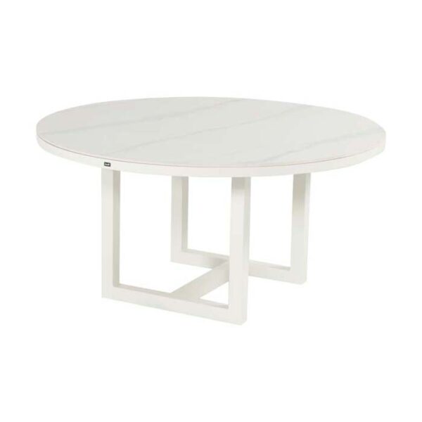 LUTO-DINING-TABLE-ROUND-150X76CM-WHITE-ALU-&-CERAMIC-TOP-HARTMAN