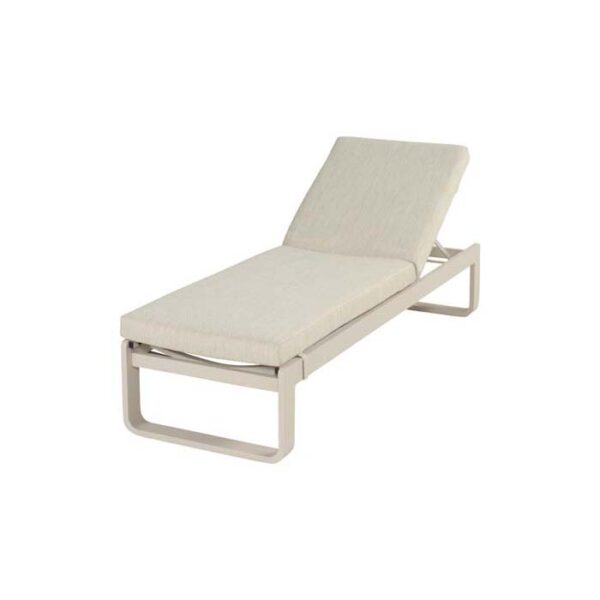 MILANO LOUNGER ALU SAND WITH CUSHION HARTMAN