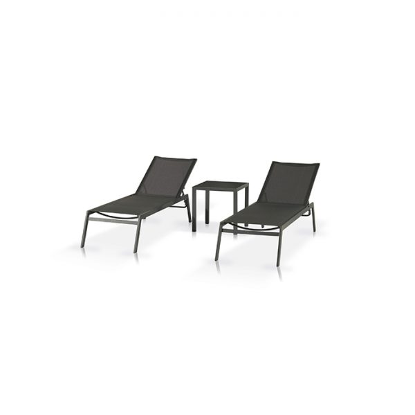 ROMA LOUNGER AND STRESSA SIDE TABLE