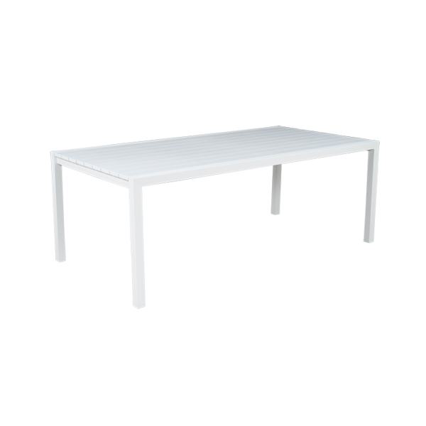 SALERNO TABLE 200X100CM ALU WHITE