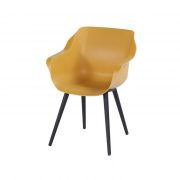 SOPHIE STUDIO CHAIR BLACK WITH YELLOW