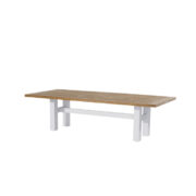 YASMANI TABLE 300X100CM WHITE TEAK TOP