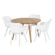 sophie table round 120cm with sophie chair white2